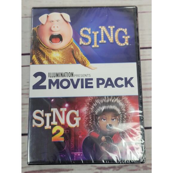 Sing 2-Movie Collection: Sing + Sing 2 (DVD, 2022) - NEW - Picture 1 of 2